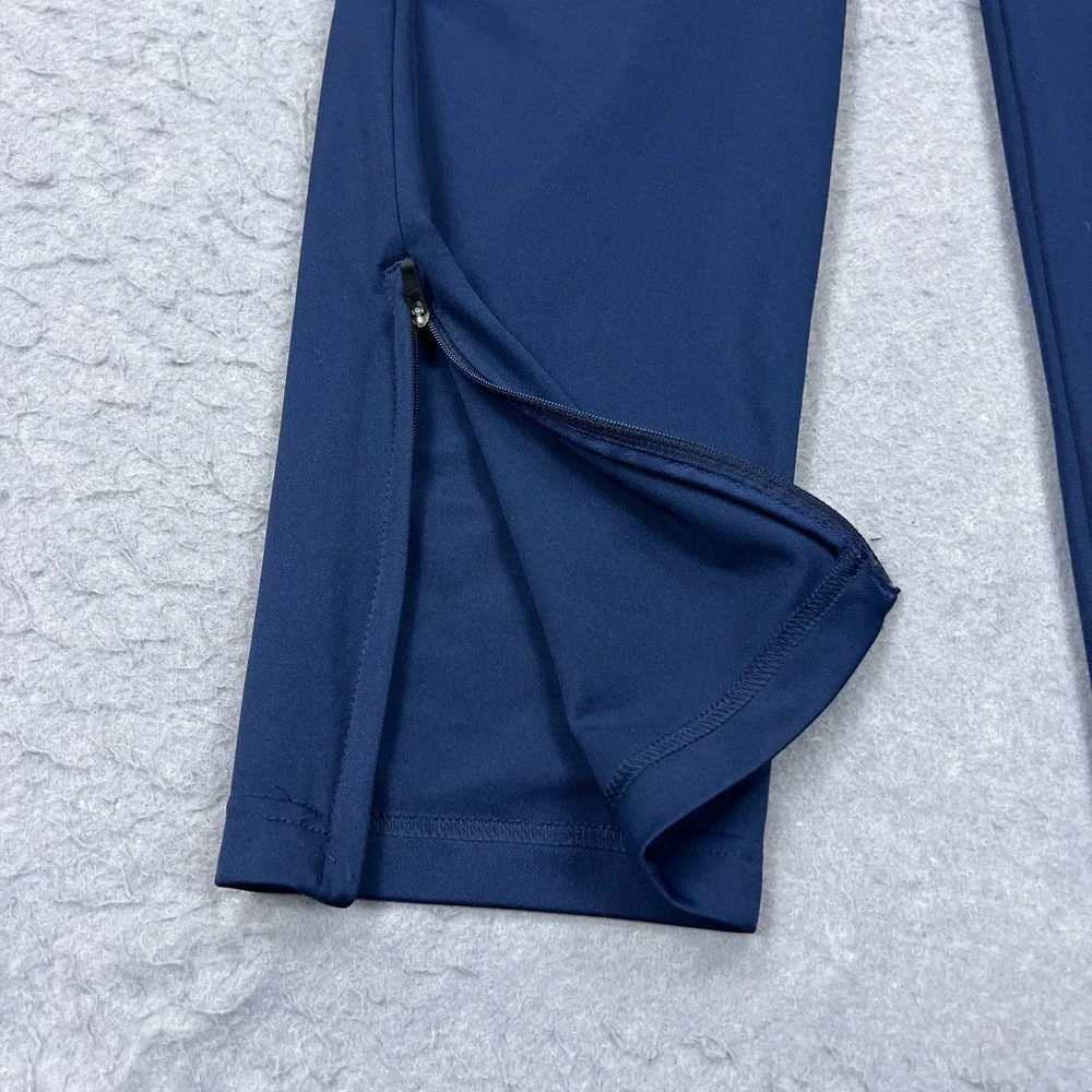 Nike Pants Womens Large Blue Epic Training Joggers Ankle Zip Warmup Track 836120
